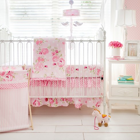 Crib Bedding Set My Baby Sam White Pink Target
