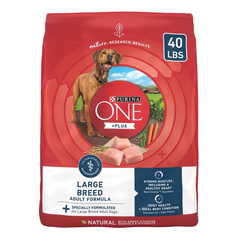 Purina ONE SmartBlend Large Breed Natural Dry Dog Food with Chicken, 1 of 9