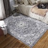 Vintage Hallway Runner Rug, Washable Soft Low-Pile Non-Slip Carpet for Bedroom, Living Room & Kitchen - 2 of 4