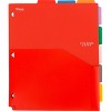 Five Star 8-Tab Binder Dividers with Pocket Multicolor: Polypropylene Filing Accessories, 11.5" x 9.75", 8-Pack - 2 of 4