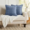 Market & Place 2 Pack Chenille Decorative Pillow Covers 20" x 20" - 4 of 4