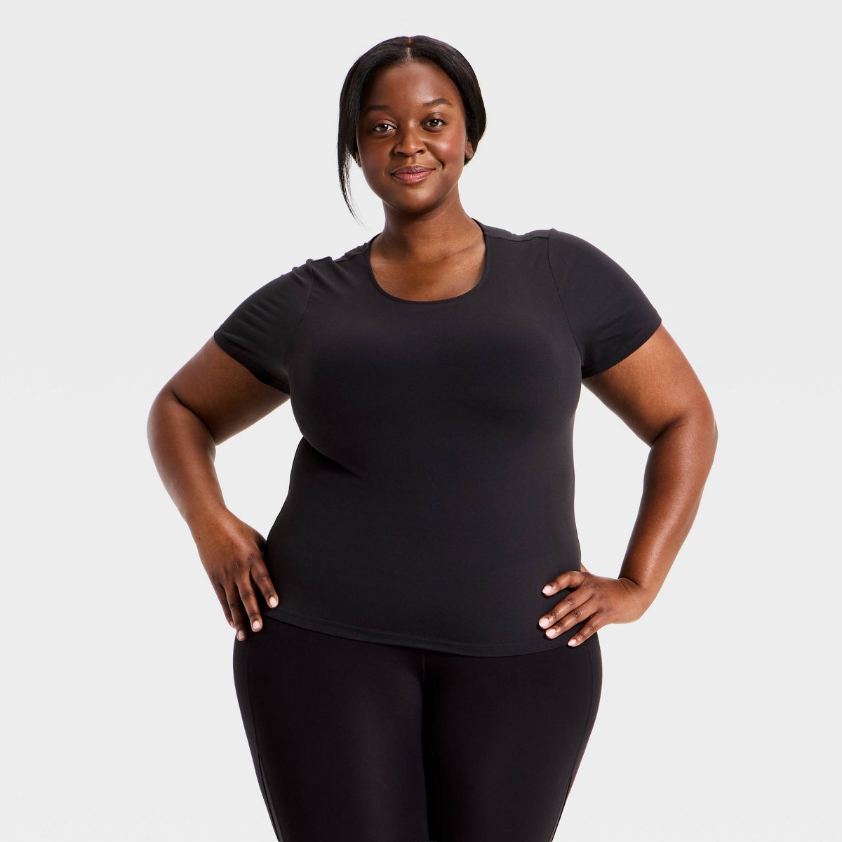 Women's Everyday Soft Cropped Short Sleeve T-Shirt - All In Motion™ - thumbnail 8