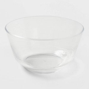 211oz Large Plastic Serving Bowl - Room Essentials™: Clear BPA-Free Trifle, Salad, Popcorn Bowl, Dishwasher-Safe - 1 of 3