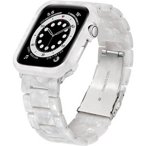 Worryfree Gadgets Resin Band with Bumper Case for Apple Watch - 1 of 4