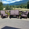 Courtyard Casual Madison 4 pc Loveseat Seating Group  Includes:  One Loveseat, Two Club Chairs and One Coffee Table - 2 of 4