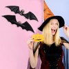Unique Bargains Women's Halloween Bat Wing Skull Hair Clip 1 Pc - 3 of 4