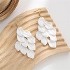 Acrylic Floral Tassel Earrings – Boho Long Flower Drop Statement Jewelry Gift for Women - 2 of 4