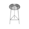 Meridian Furniture,Tuscany Silver Metal Bar Stool - 3 of 4