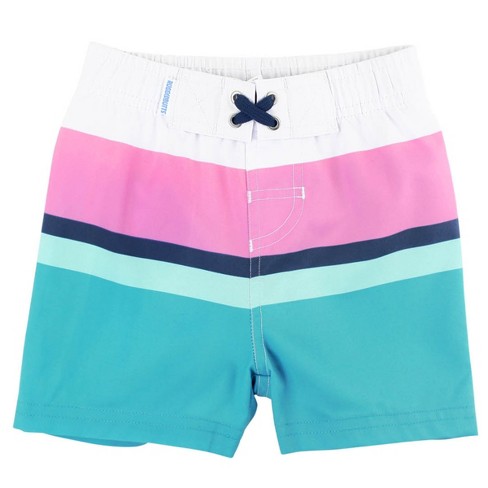 Ruggedbutts Toddler Boys Color Block Swim Trunks : Target