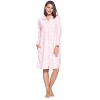 Casual Nights Women's Printed Zipper Front Micro Fleece Robe Duster - 3 of 4