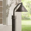 Minka Lavery Industrial Outdoor Post Light Fixture Hammered Aspen Bronze Dark Sky 11" for Exterior Barn Deck House Porch Patio - 2 of 3