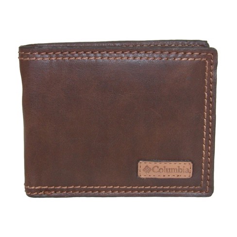 Columbia Men's Rfid Protected Passcase Bifold Wallet, Brown : Target