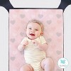 The Peanutshell Fitted Playard Sheets - Elephant and Pink Hearts - 2pk - 4 of 4