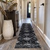 World Rug Gallery Geometric Shag Area Rug – Durable for Living Room, Bedroom, or Entryway – Easy to Clean, Kid & Pet Friendly – Polyester with Jute - 2 of 4
