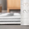 Nuloom Sharri Modern Striped Pet Friendly Machine Washable Area Rug, 4' x 6', Charcoal - 3 of 4