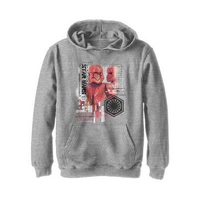 Boy's Star Wars: The Rise of Skywalker Sith Trooper Schematic Villain Pull Over Hoodie