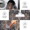 Vintage Area Rug Floral Printed Carpet Non Slip Oriental Distressed Floor Mat Washable Low Pile Indoor Carpet for Bedroom Kitchen Office - 3 of 4