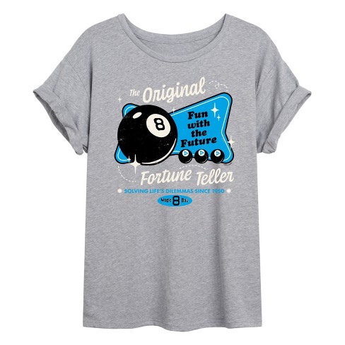 Women's - Magic 8 Ball - Original Fortune Teller Since 1950 Oversized Graphic T-Shirt - image 1 of 4