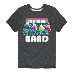 Boys' - Trolls - I'm With The Band Branch and Brothers Short Sleeve Graphic T-Shirt - 1 of 4