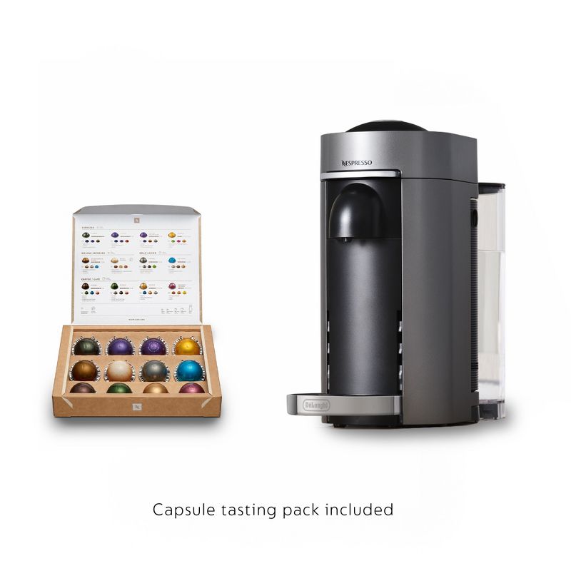 Nespresso Vertuo Plus Deluxe Coffee Maker and Espresso Machine by DeLonghi - Titan, 4 of 14