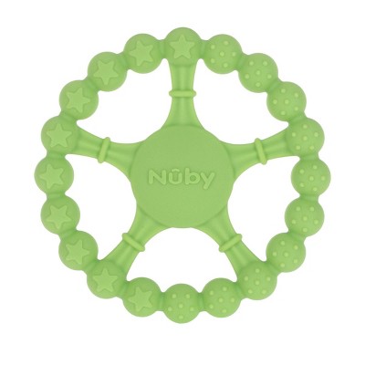 Nuby Silicone Wheel Teether - Green : Target