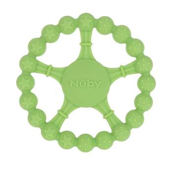 Nuby Silicone Wheel Teether - Green