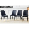 Kumasinova PU Leather Dining Chairs,Upholstered Chairs with Black Metal Legs,Comfortable Armless Chairs for Kitchen Living Room,Dining Room - 2 of 4