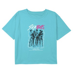 Girls KPop Demon Hunters Saja Boys Idols Portrait Cropped T-Shirt - 1 of 4