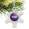 University at Albany Alumni Metal Snowflake Christmas Tree Holiday Ornament - 2 of 3