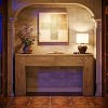 Hommoo Farmhouse Console Table with 2 Hidden Drawers Rustic Brown - 2 of 4