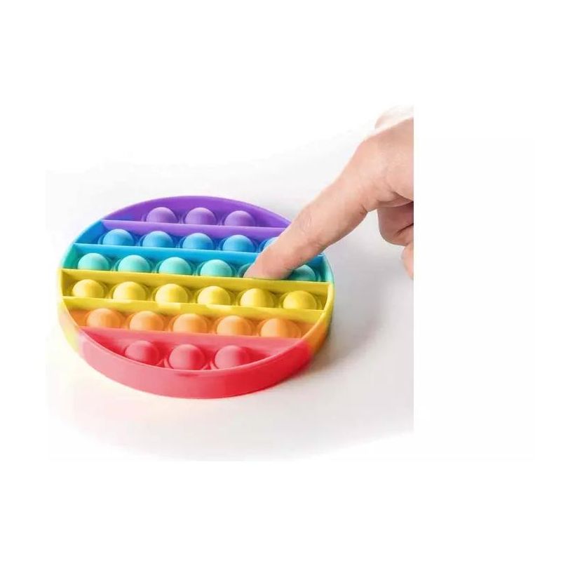 Link Rainbow Bubble Popper Sensory Fidget Toy Silicone Stress Reliever Toy Autism Special Needs, 2 of 3