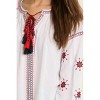 Women's Embroidered Tassel Tie Blouse - umgee - 4 of 4