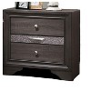 NicBex Contemporary Nightstand Bedside Table with Silver Accents  End Table with Nickel Round Knob for Living Room, Bedroom - 4 of 4