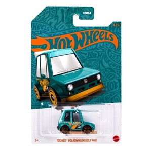 Hot Wheels Tooned Volkswagen Golf MK1 1:64 Scale Die-Cast Toy Vehicle Turquoise- & Copper-Colored Deco - 1 of 1