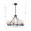 Crystorama Lighting Keenan 6 - Light Chandelier in  Black Forged - image 3 of 3