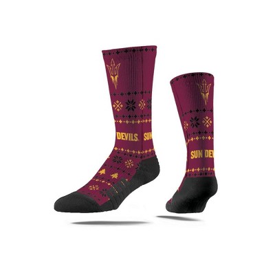 NCAA Arizona State Sun Devils Holiday Sweater Crew Socks