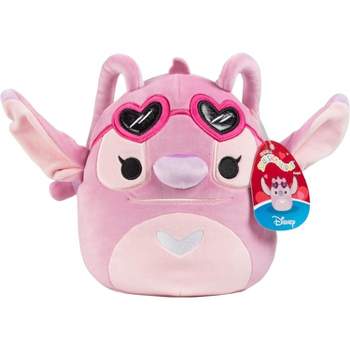 Squishmallows Disney 8" Angel 2024 Plush w Hearts - Officially Licensed Kellytoy - Collectible Soft & Squishy Pink Stitch Stuffed Animal Toy