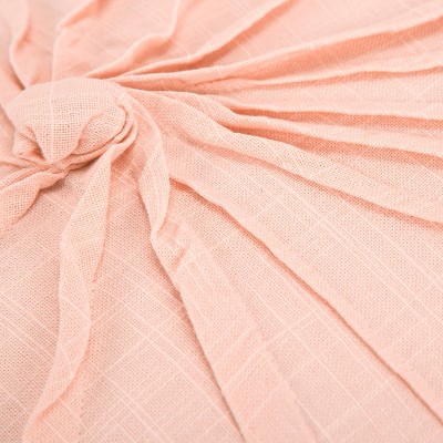 18" x 18" Pink Cotton Twisted Knot Pillow Cover
