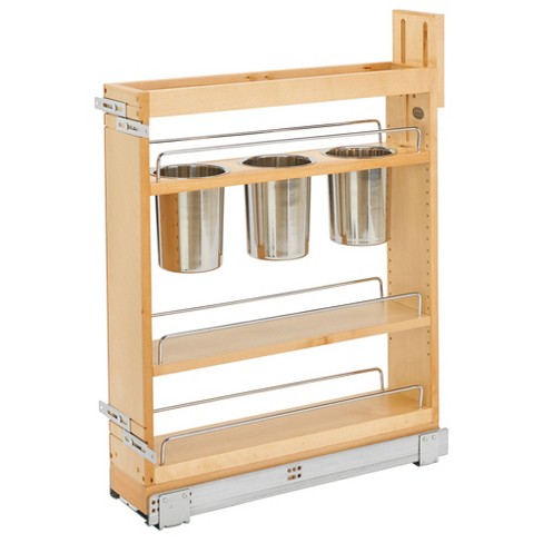 1 Pc Under Sink Organizer, 2-Tier Sliding Cabinet Basket Organizer Drawers, Under  Sink Organizers And Storage Bathroom Kitchen Cabinet Organizer With Hooks  Cup The Bottom Drawers Can Be Slid Out, Kitchen And