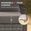 Buenhomino 6-inch Outdoor Cushion Set, 24"x24" Replacement Water Resistant Zippered Cushion for Chairs，8 Colors - 4 of 4