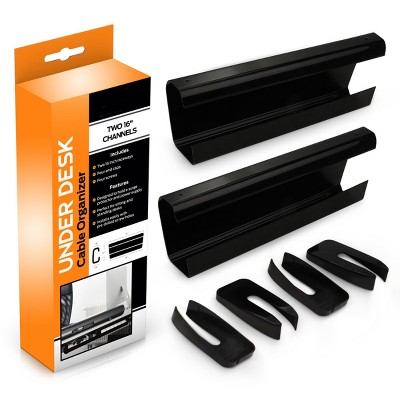 Monoprice Under Desk Cable Tray - Steel With Power Supply And Wire  Management - Workstream Collection : Target