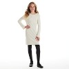 Andy & Evan  Kids  Cream Lurex Rib Bell Sleeve Dress. - 4 of 4