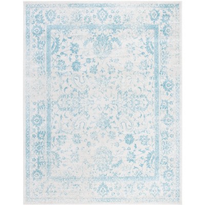 ivory/light blue