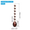 Unique Bargains Crystal Pendants Teardrop Beads for DIY Lamp Arts Crafts Decoration 6 Pcs - 2 of 4