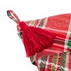 20" Red HGTV Home Collection Cotton Biased Cut Plaid Christmas Stocking - National Tree Company - 3 of 3