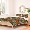 Deny Designs Valentina Ramos Oranges and Flowers Duvet Cover and Pillow Sham Set - image 2 of 4