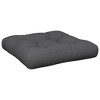 vidaXL Pallet Cushions 2 pcs Anthracite Fabric - 4 of 4