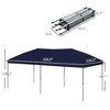 Aghana Digitals 10'x19' Easy-Up Steel Frame Pop Up Canopy: 3-Level Height Adjustable Outdoor Event - 3 of 4