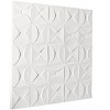 CosmoLiving by Cosmopolitan 40" x 40" Wood Geometric Intricately Carved Wall Decor White: Contemporary Style, Vertical Orientation - 2 of 4