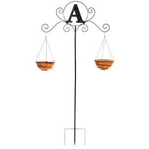 The Lakeside Collection Monogram Double Planter Stakes - 1 of 1